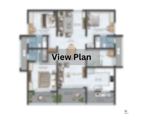 Tata Orbis Ghansoli 3 BHK apartment floor plan